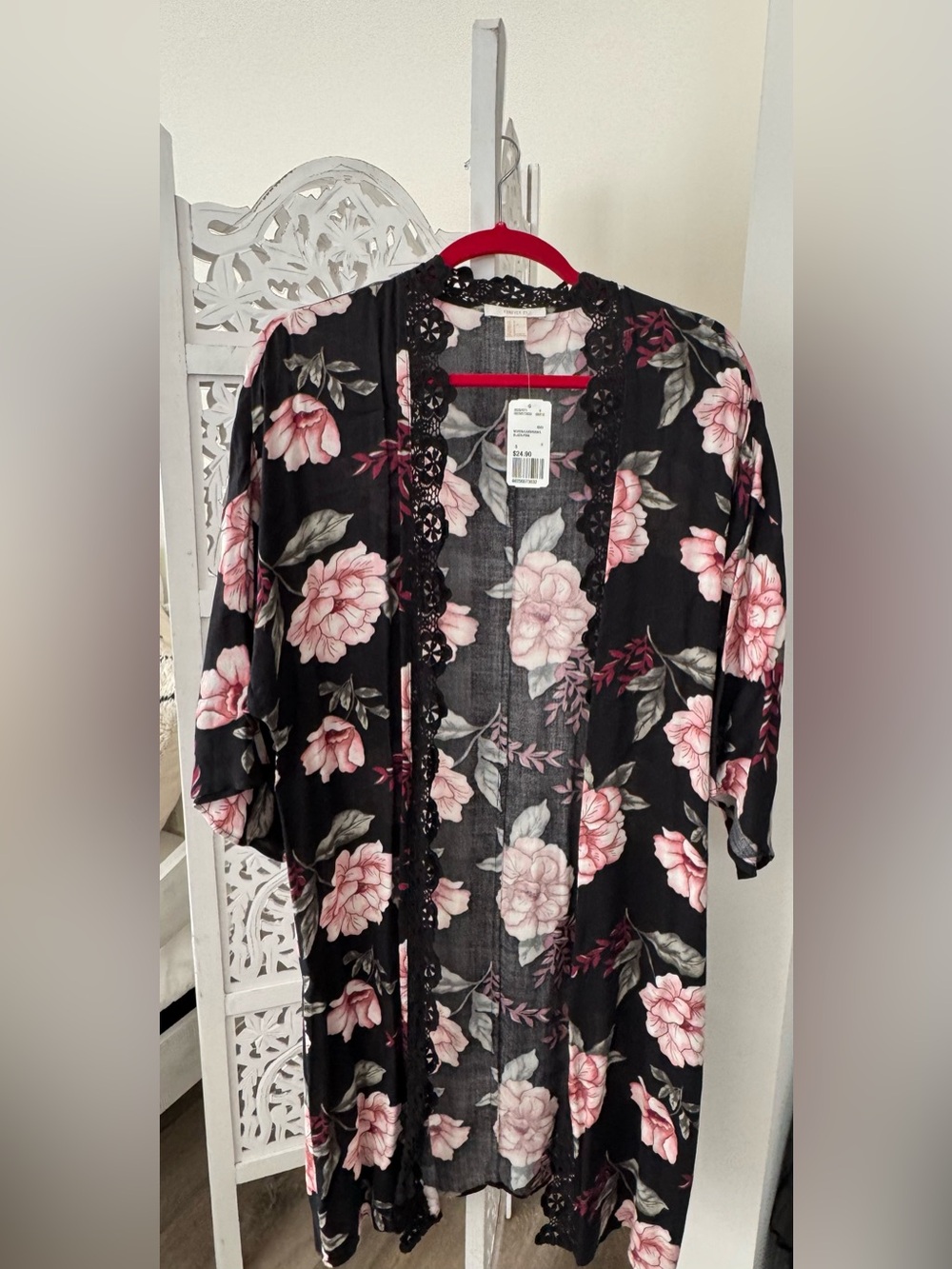 NWT Forever 21 Woven/Cardigan in floral print.